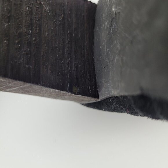 Urban Outfitters Ecote Joey Black Suede Side Zip Stack Heeled Ankle Boot 8 - Picture 11 of 13